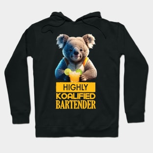 Just a Highly Koalified Bartender Koala 4 Hoodie